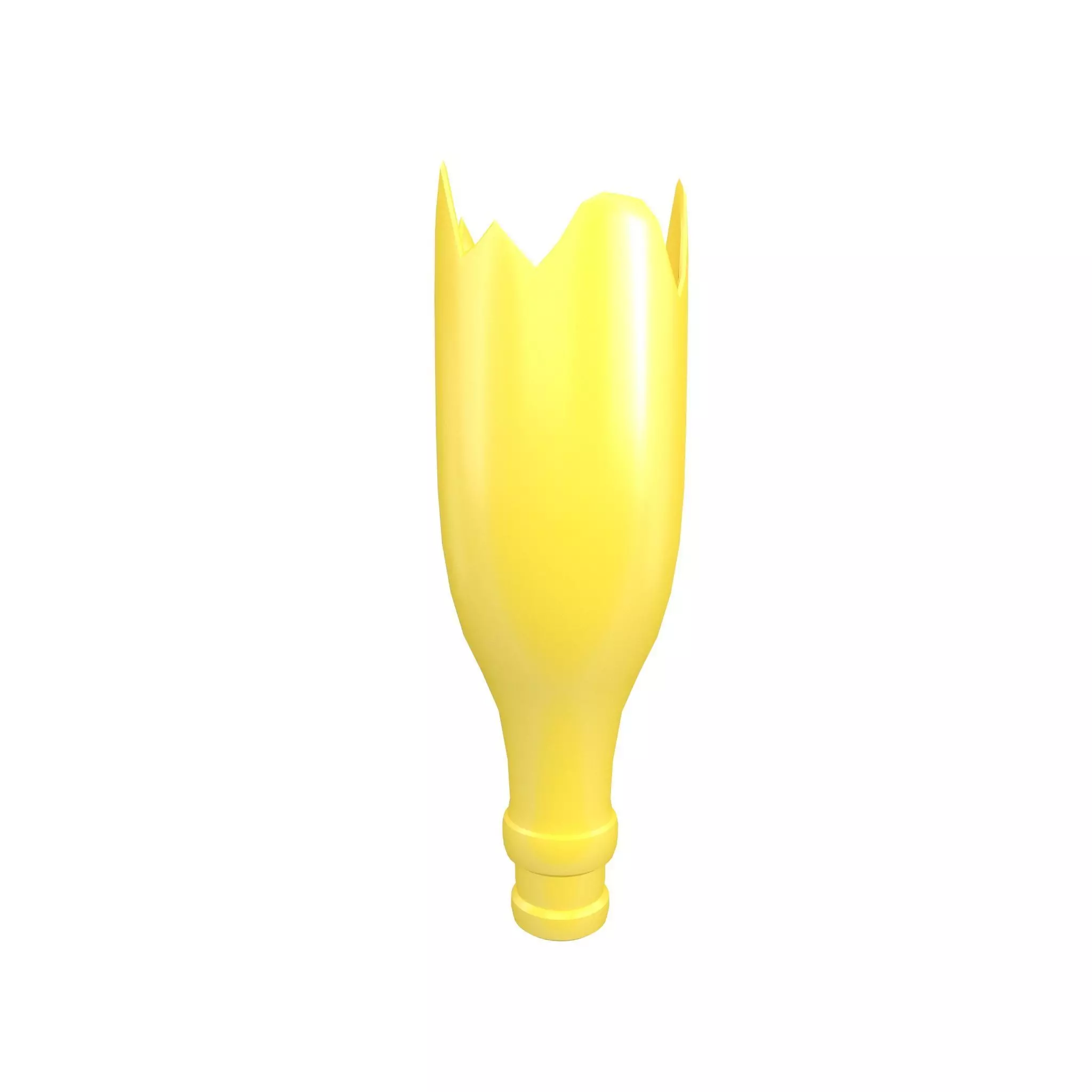 Broken Bottle v1 004 Low-poly 3D model_0
