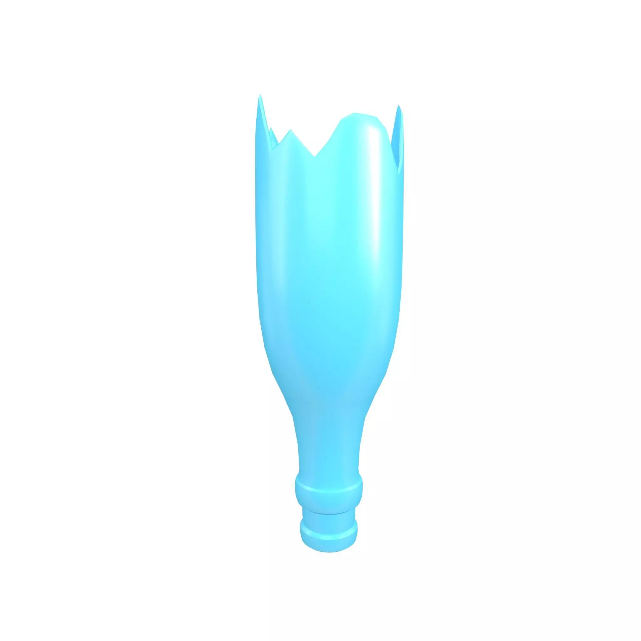 Broken Bottle v1 005 Low-poly 3D model_0