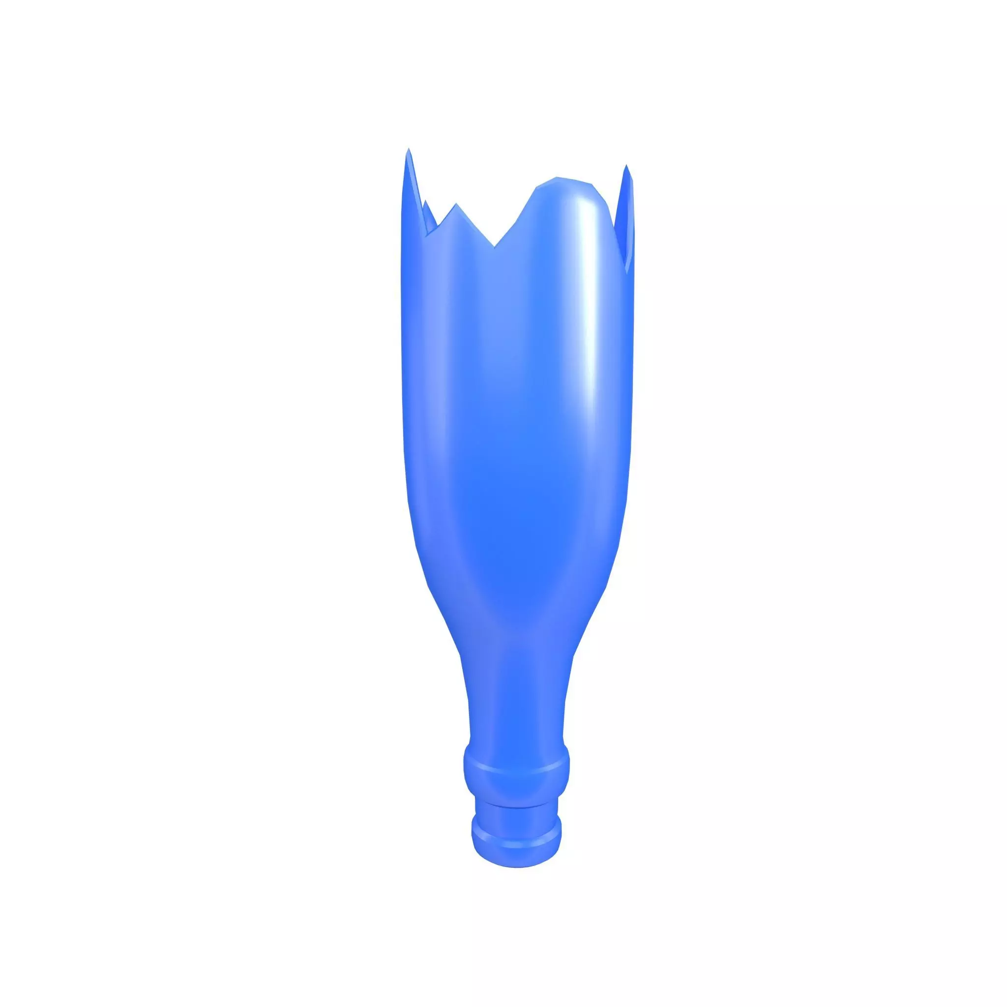 Broken Bottle v1 006 Low-poly 3D model_0