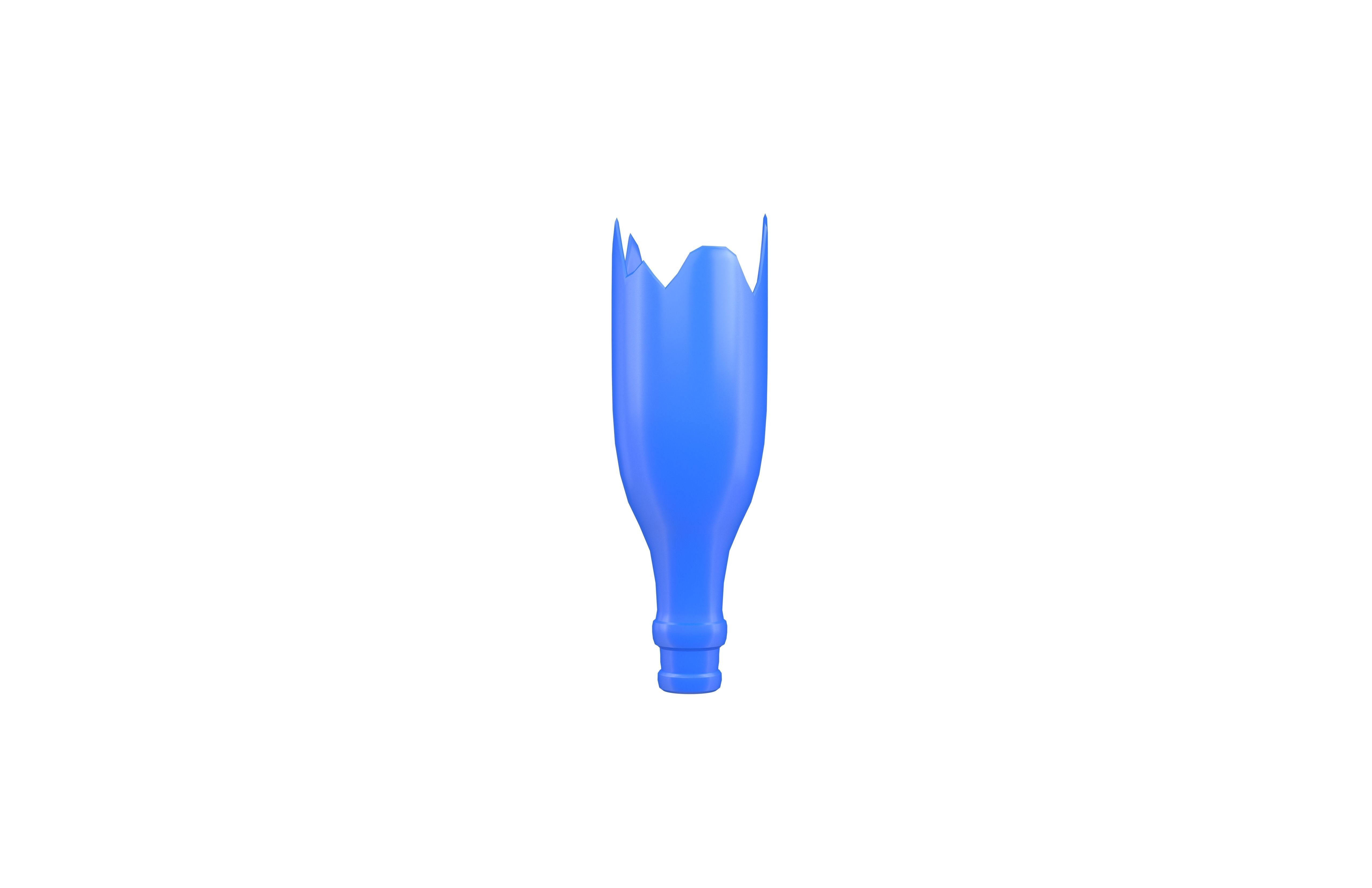 Broken Bottle v1 006 Low-poly 3D model_2