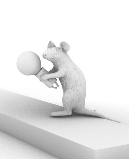 Tiny Mouse Lamp 3D model_2