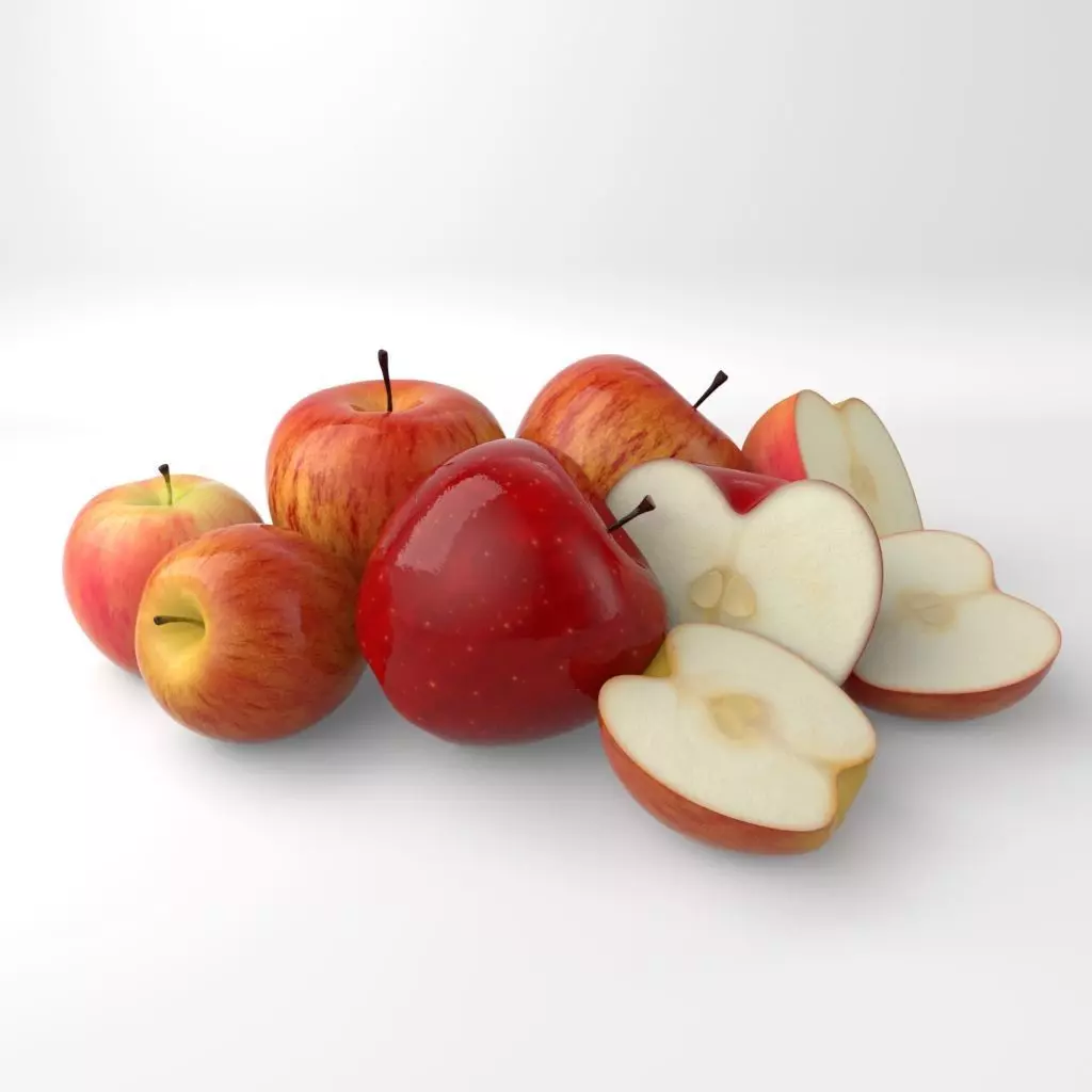 apple fruit Free 3D model