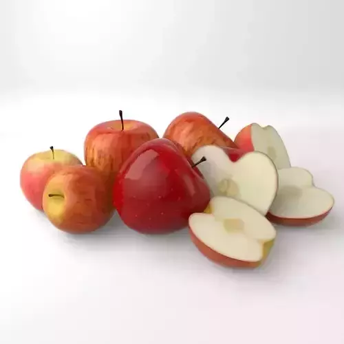 apple fruit Free 3D model
