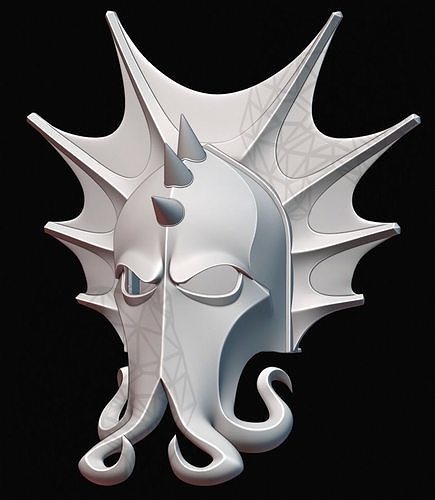 Lokhir Fellheart Helmet 3D print model