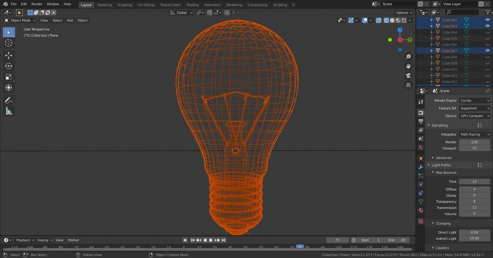 Normal Bulb Free 3D model_1
