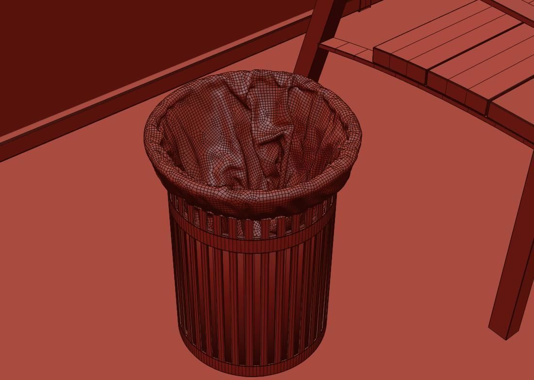 Basketball court Hq 3D model_17