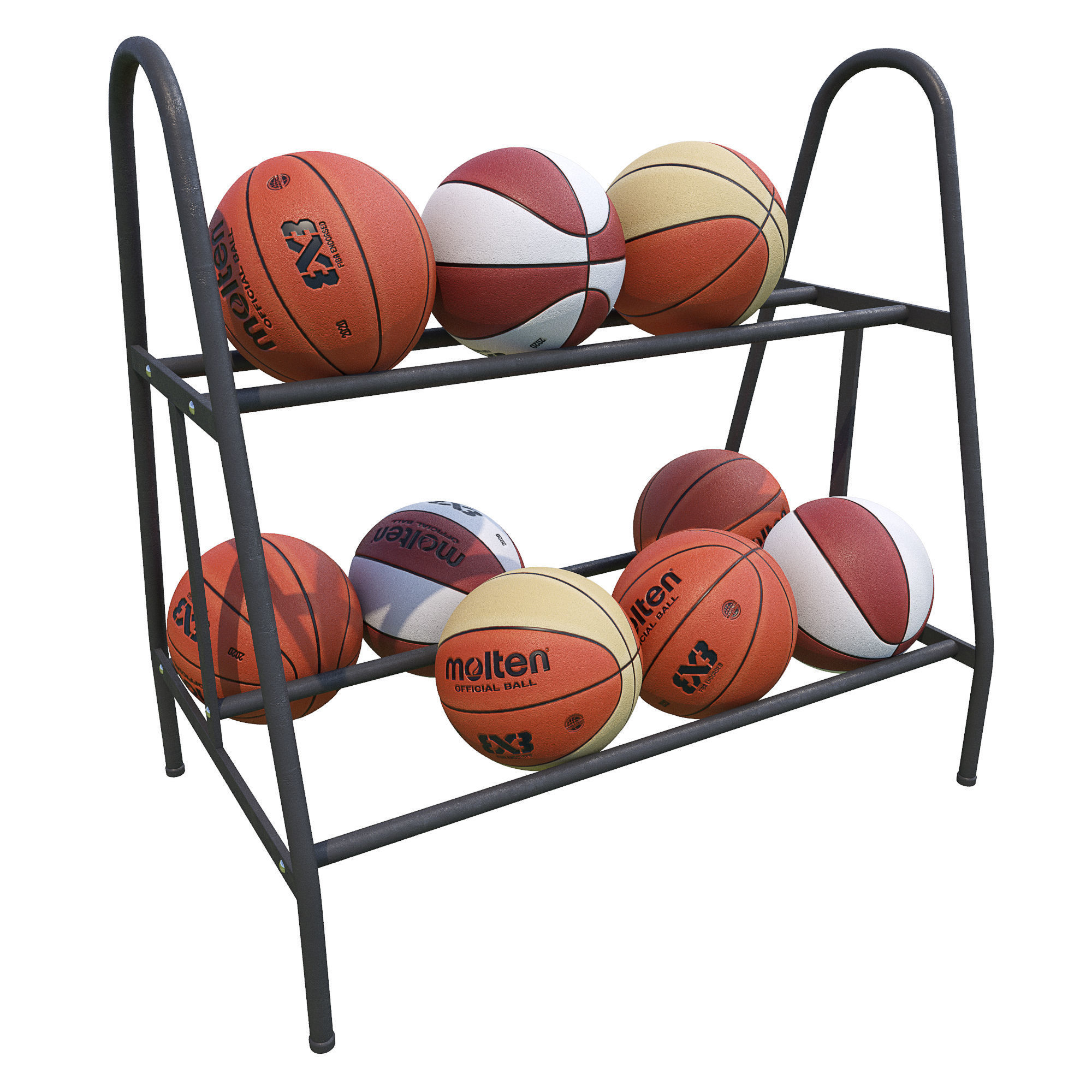 Basketball court Hq 3D model_9