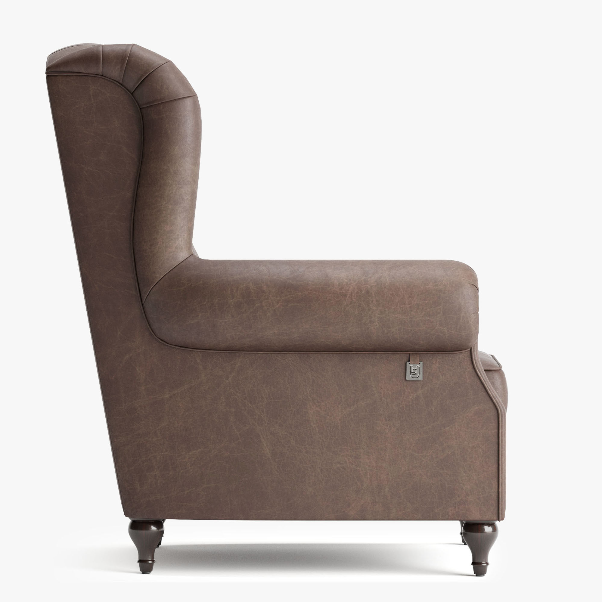 Armchair of Sherlock Low-poly 3D model_5