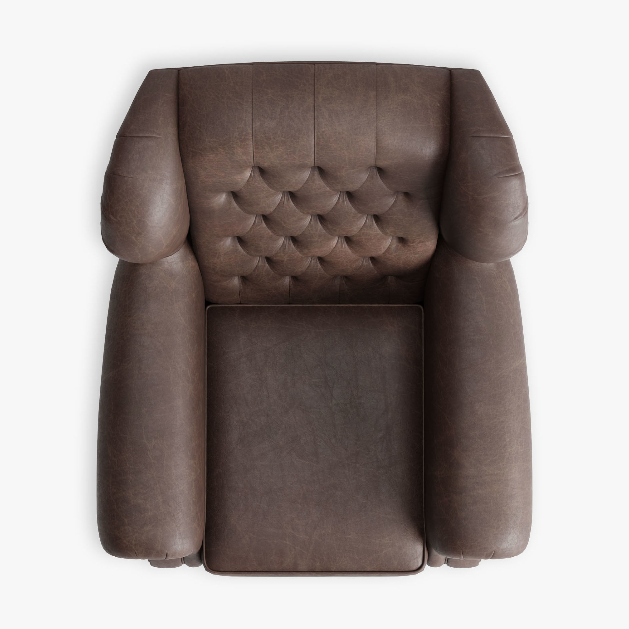 Armchair of Sherlock Low-poly 3D model_7