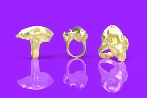 panda ring 3D print model