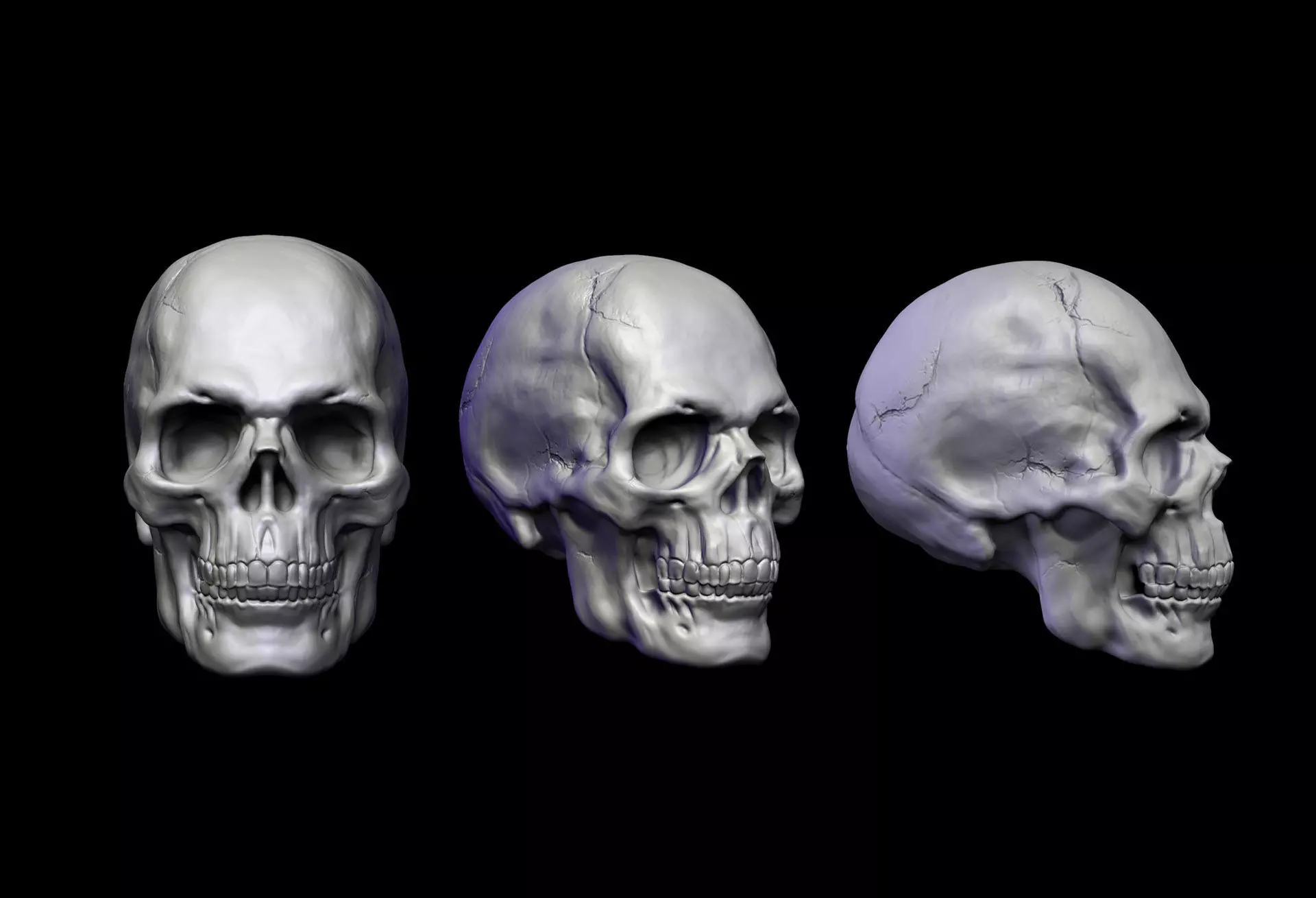 Skull Head 3D print model_0
