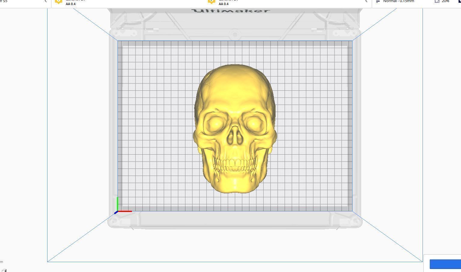 Skull Head 3D print model_5