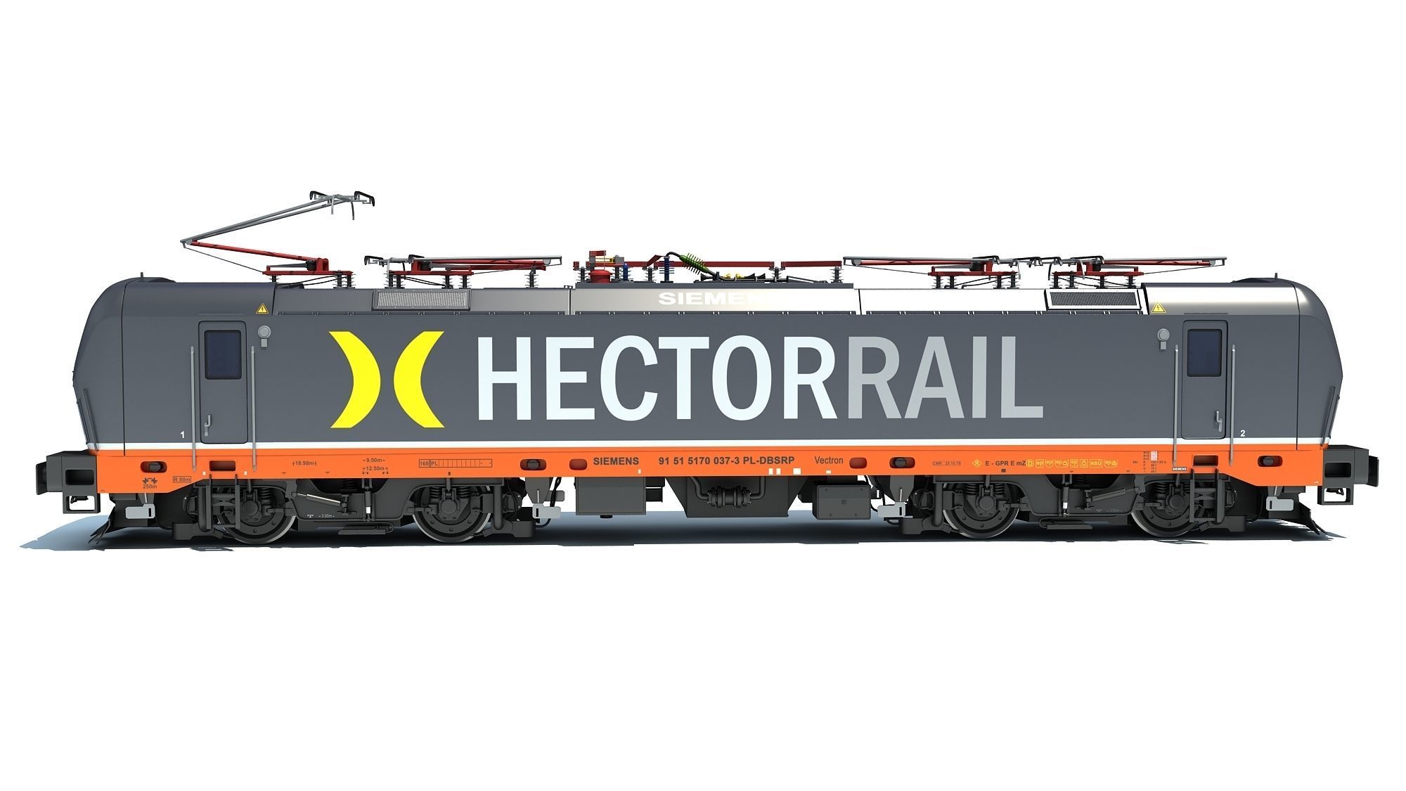 Hector Rail Siemens Vectron Locomotive 3D model_2