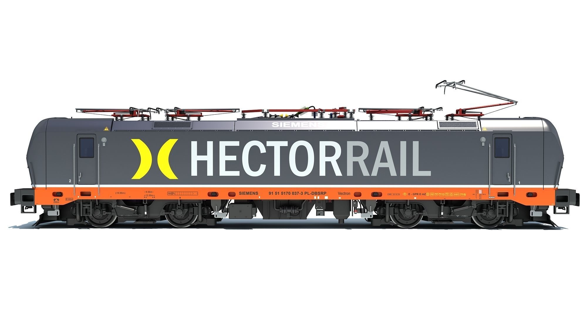 Hector Rail Siemens Vectron Locomotive 3D model_5