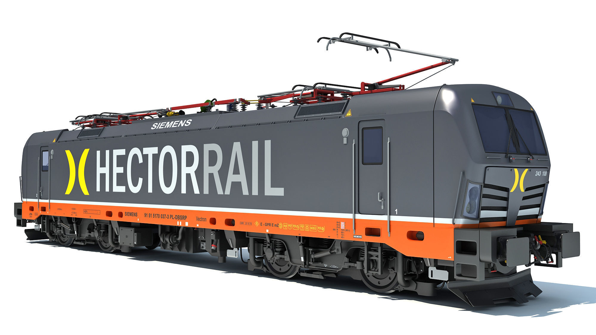 Hector Rail Siemens Vectron Locomotive 3D model_6