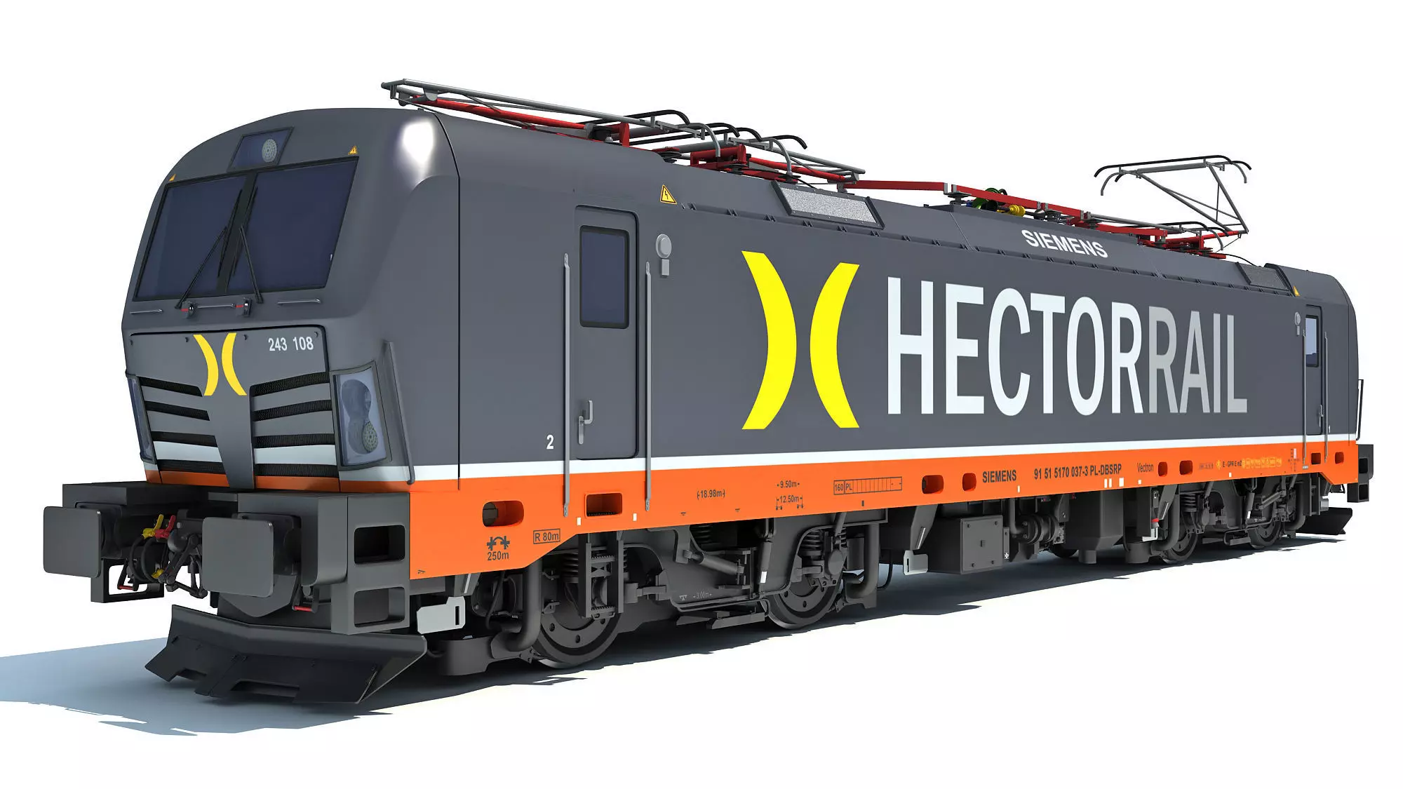 Hector Rail Siemens Vectron Locomotive 3D model_0