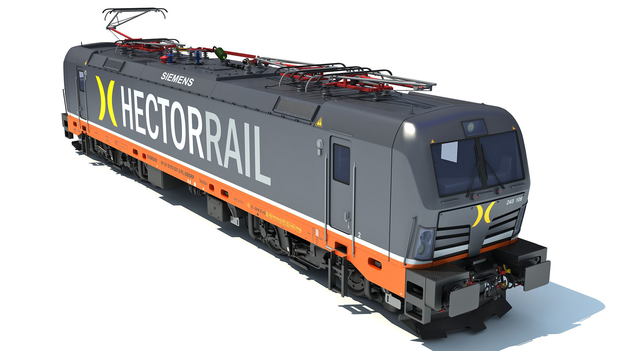 Hector Rail Siemens Vectron Locomotive 3D model_4