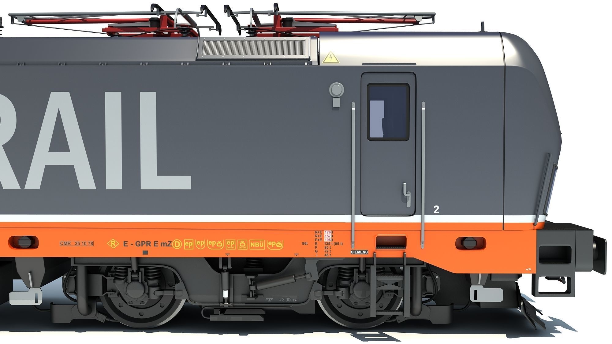 Hector Rail Siemens Vectron Locomotive 3D model_14