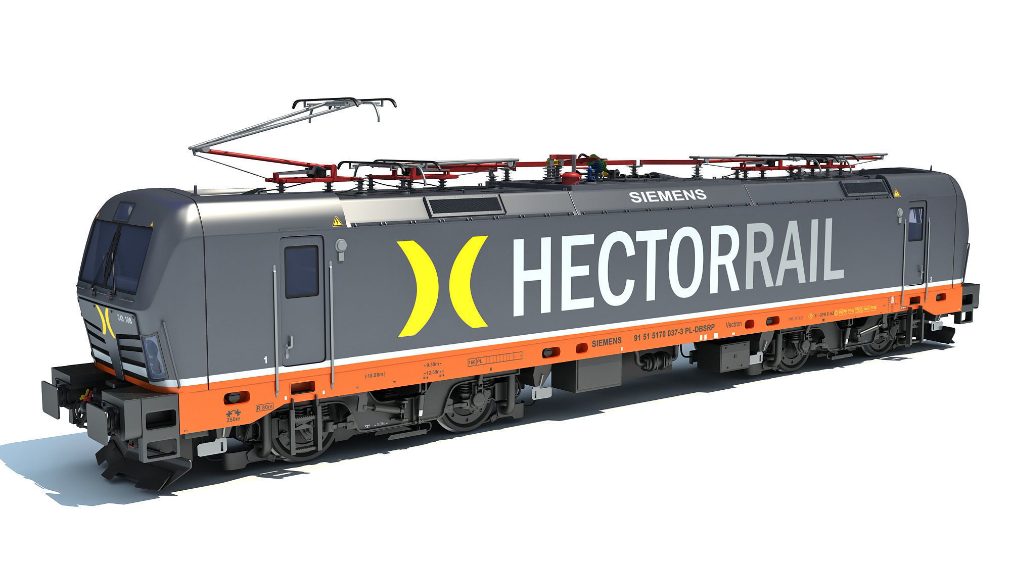 Hector Rail Siemens Vectron Locomotive 3D model_1