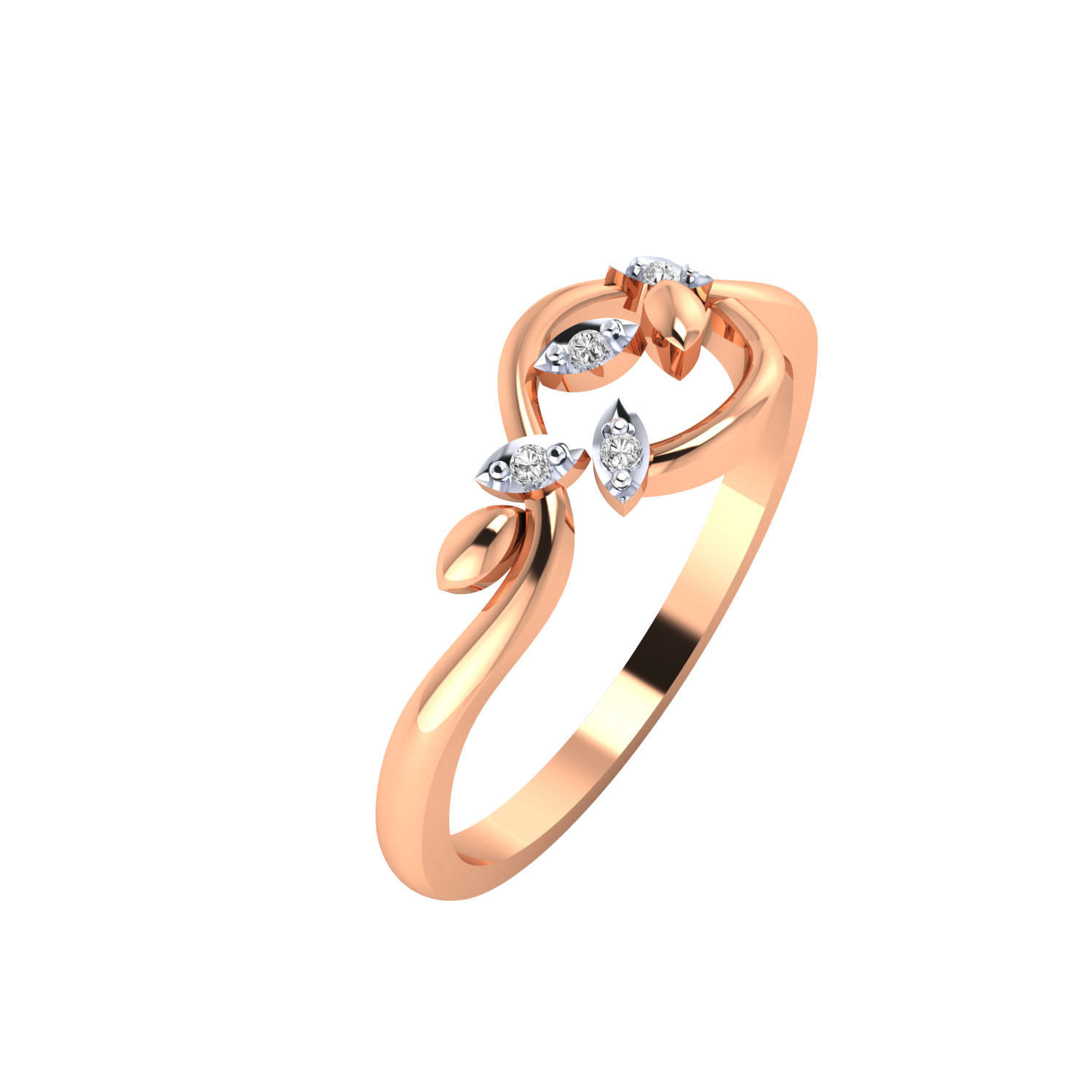 Women ring 3dm render detail 3D print model 3D print model_7