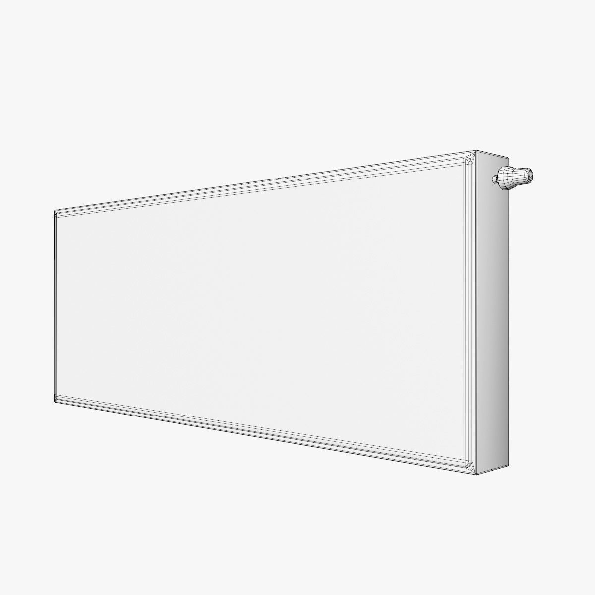 Panel radiator Low-poly 3D model_6