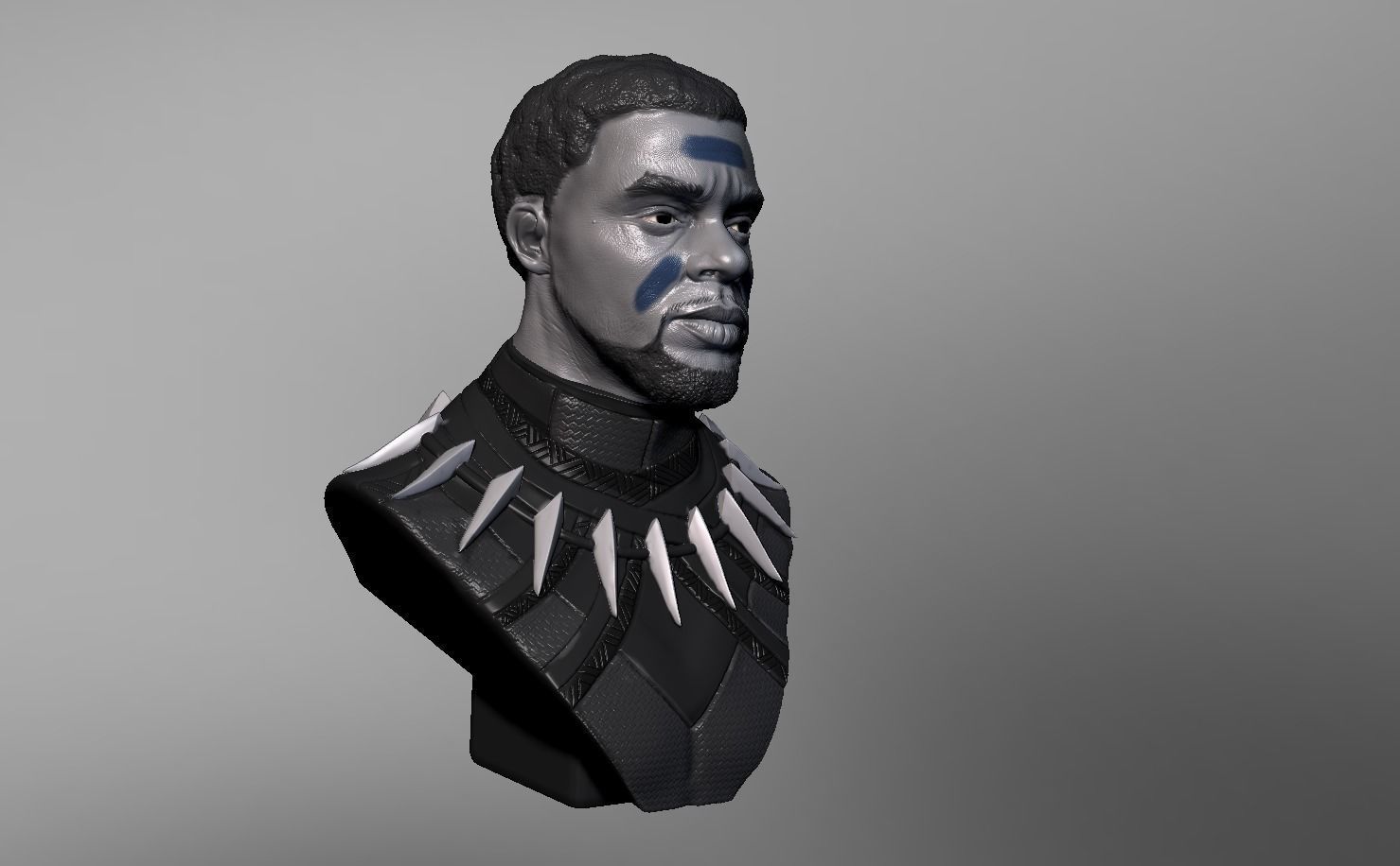 Chadwick Boseman BlackPanther T Challa 3D print model_1