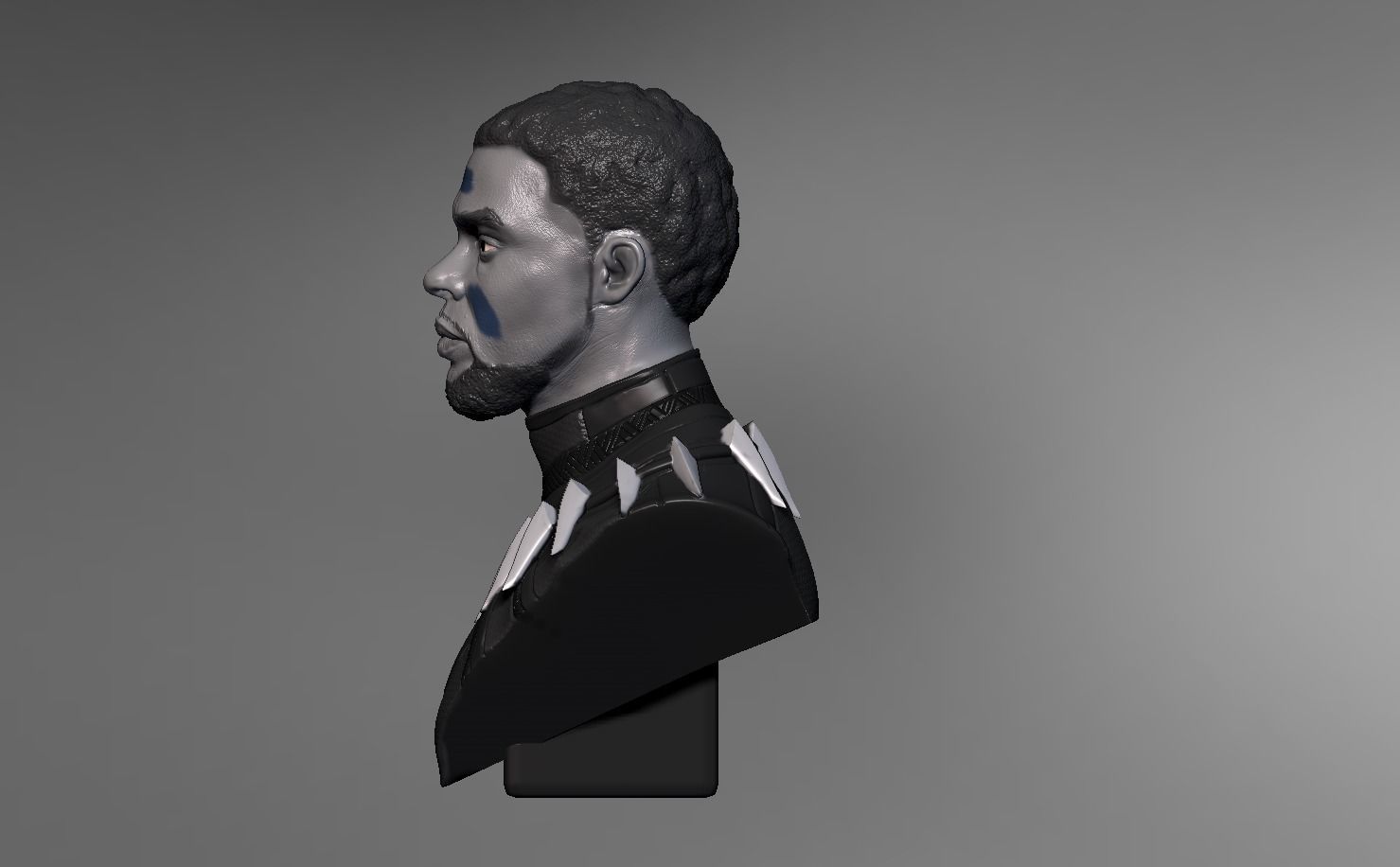 Chadwick Boseman BlackPanther T Challa 3D print model_3