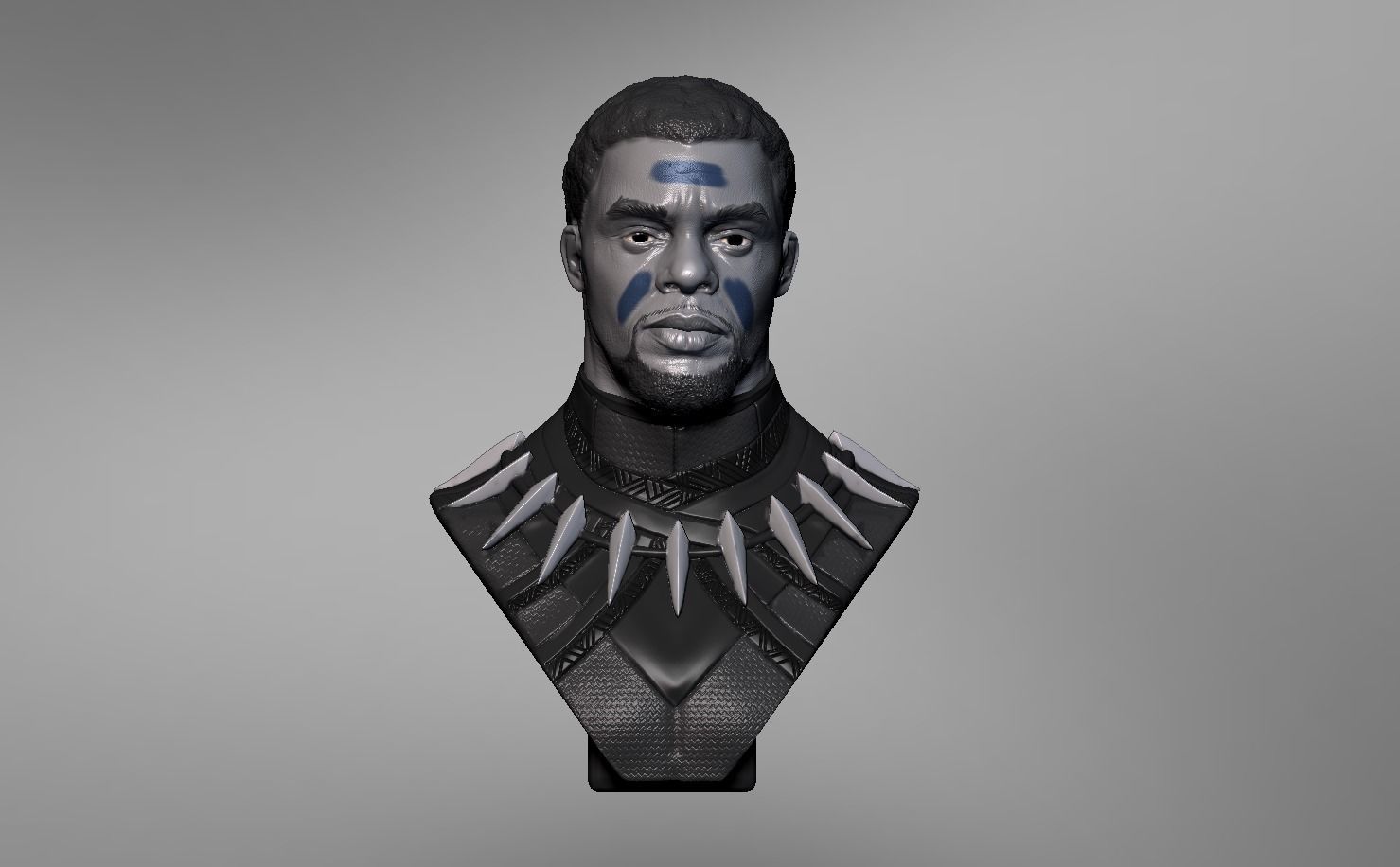 Chadwick Boseman BlackPanther T Challa 3D print model_2