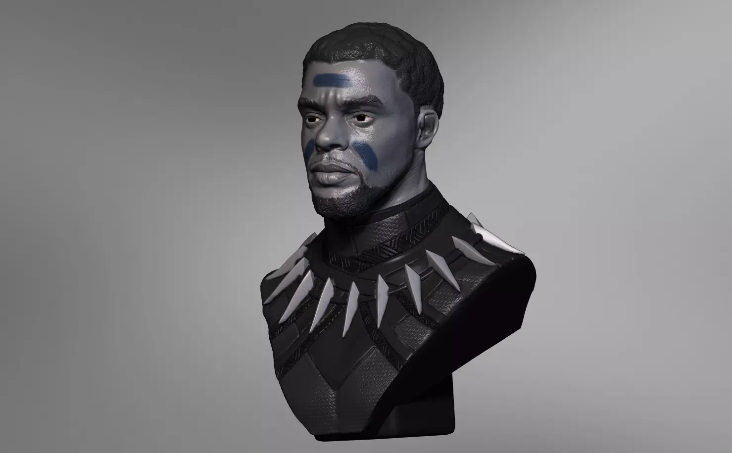 Chadwick Boseman BlackPanther T Challa 3D print model_0