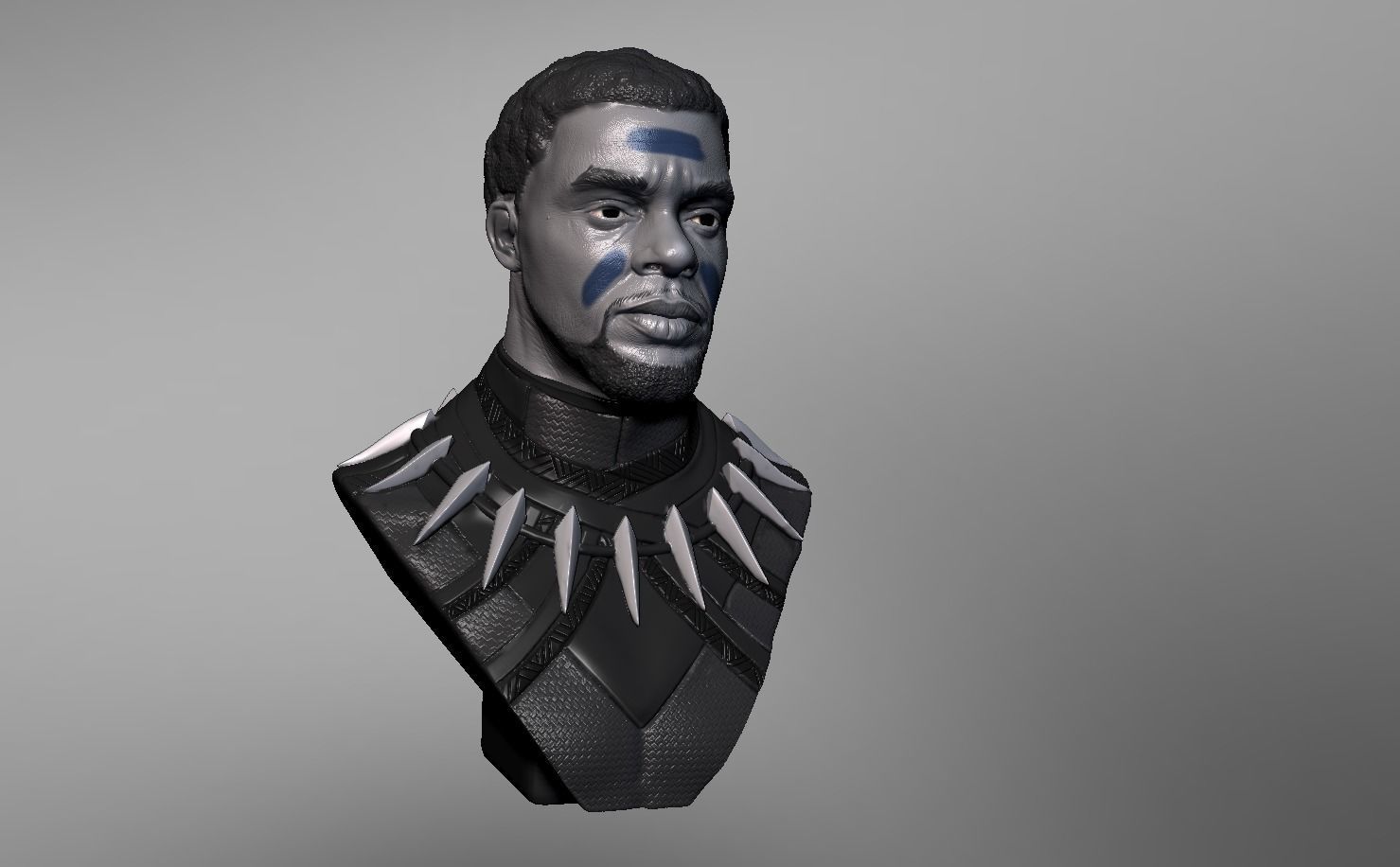 Chadwick Boseman BlackPanther T Challa 3D print model_4