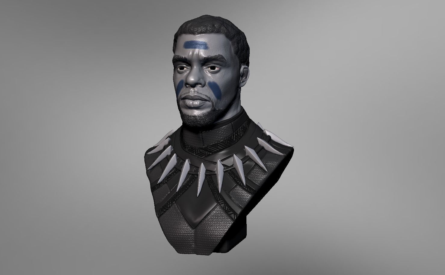 Chadwick Boseman BlackPanther T Challa 3D print model_5