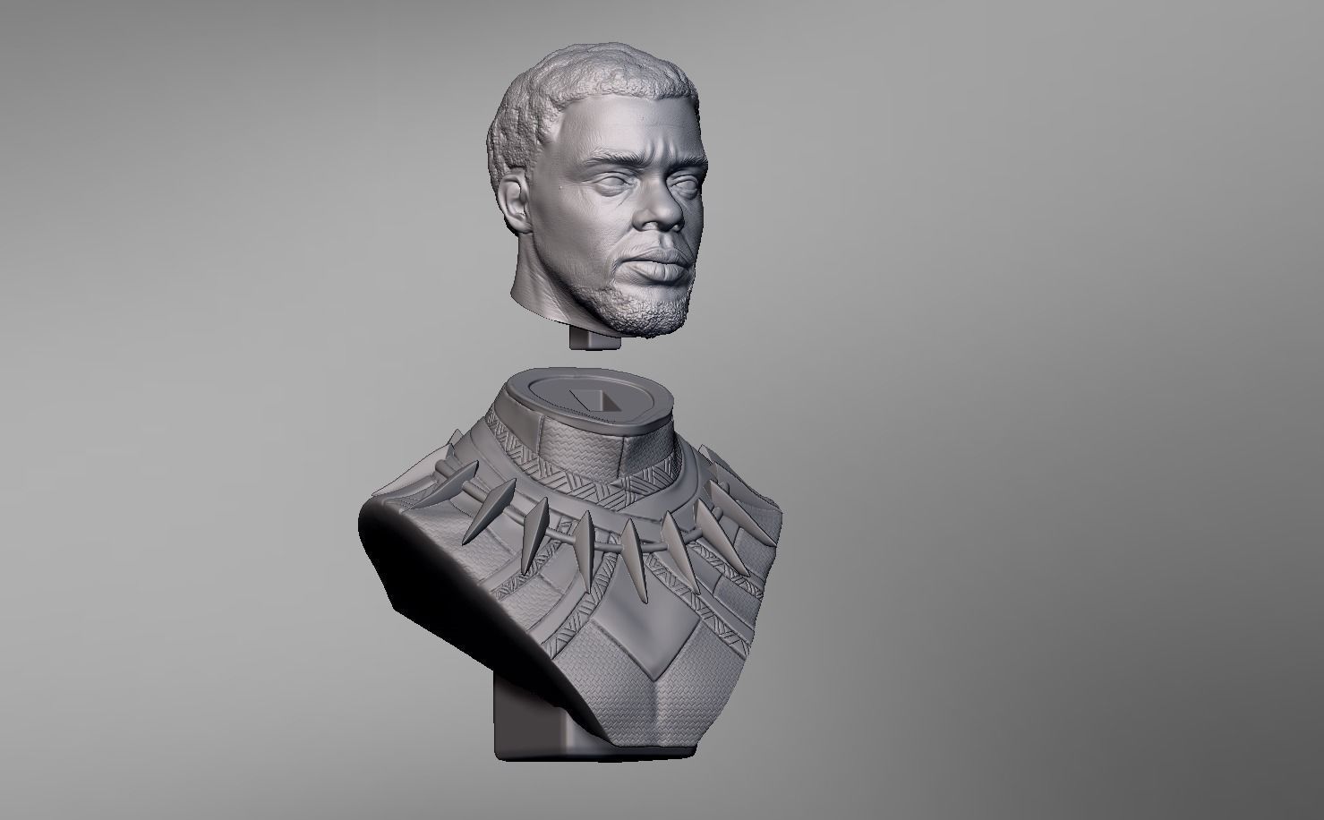 Chadwick Boseman BlackPanther T Challa 3D print model_7