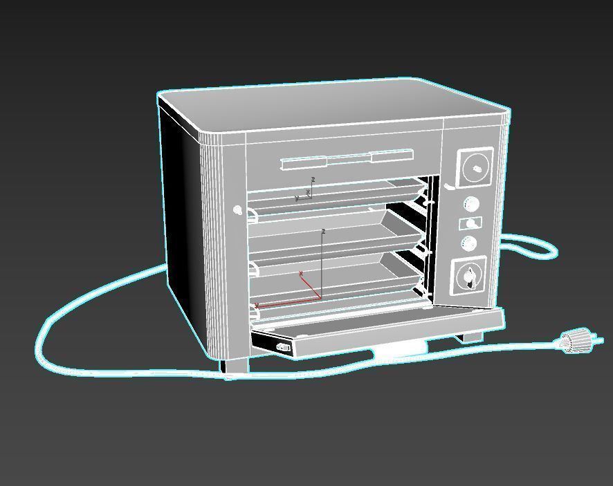 Worn Laboratory Equipment-Incubator- 3D model_7