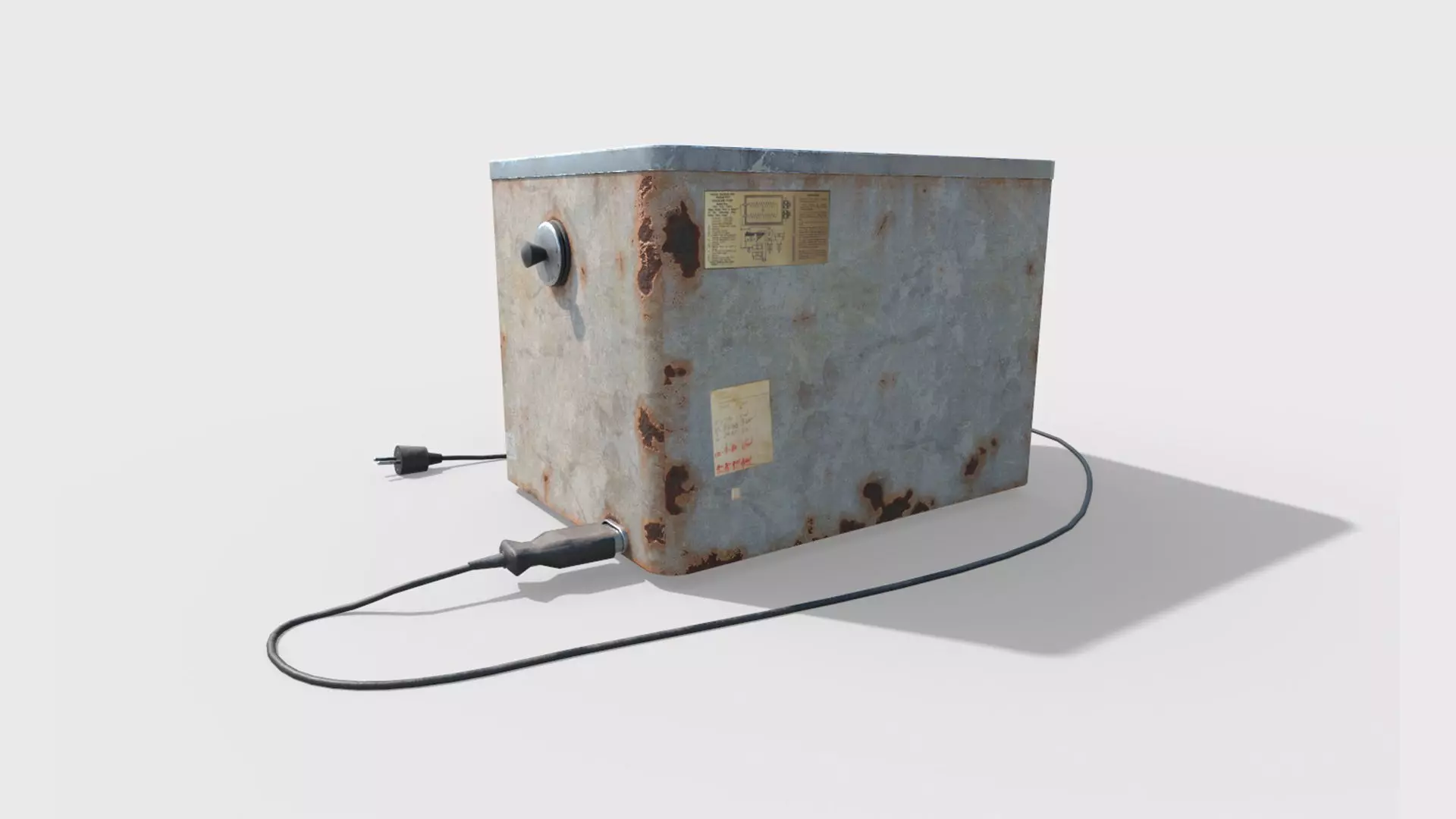 Worn Laboratory Equipment-Incubator- 3D model_4