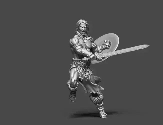 Barbarian - Conan 35 mm scale 3D print model