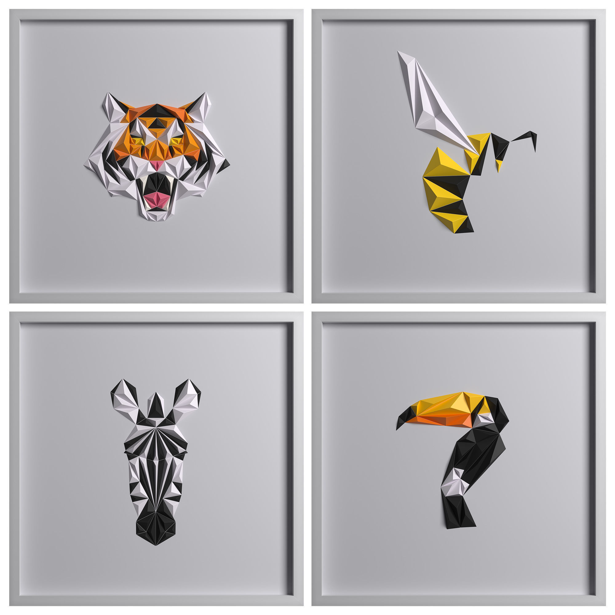 Paper Art Work 02 3D model_8