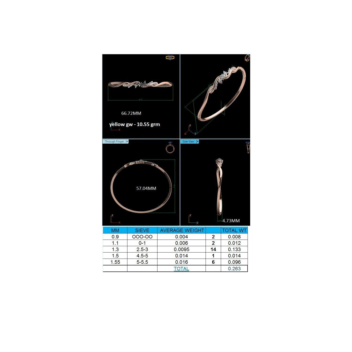 Women bracelet 3dm render detail 3D print model 3D print model_19