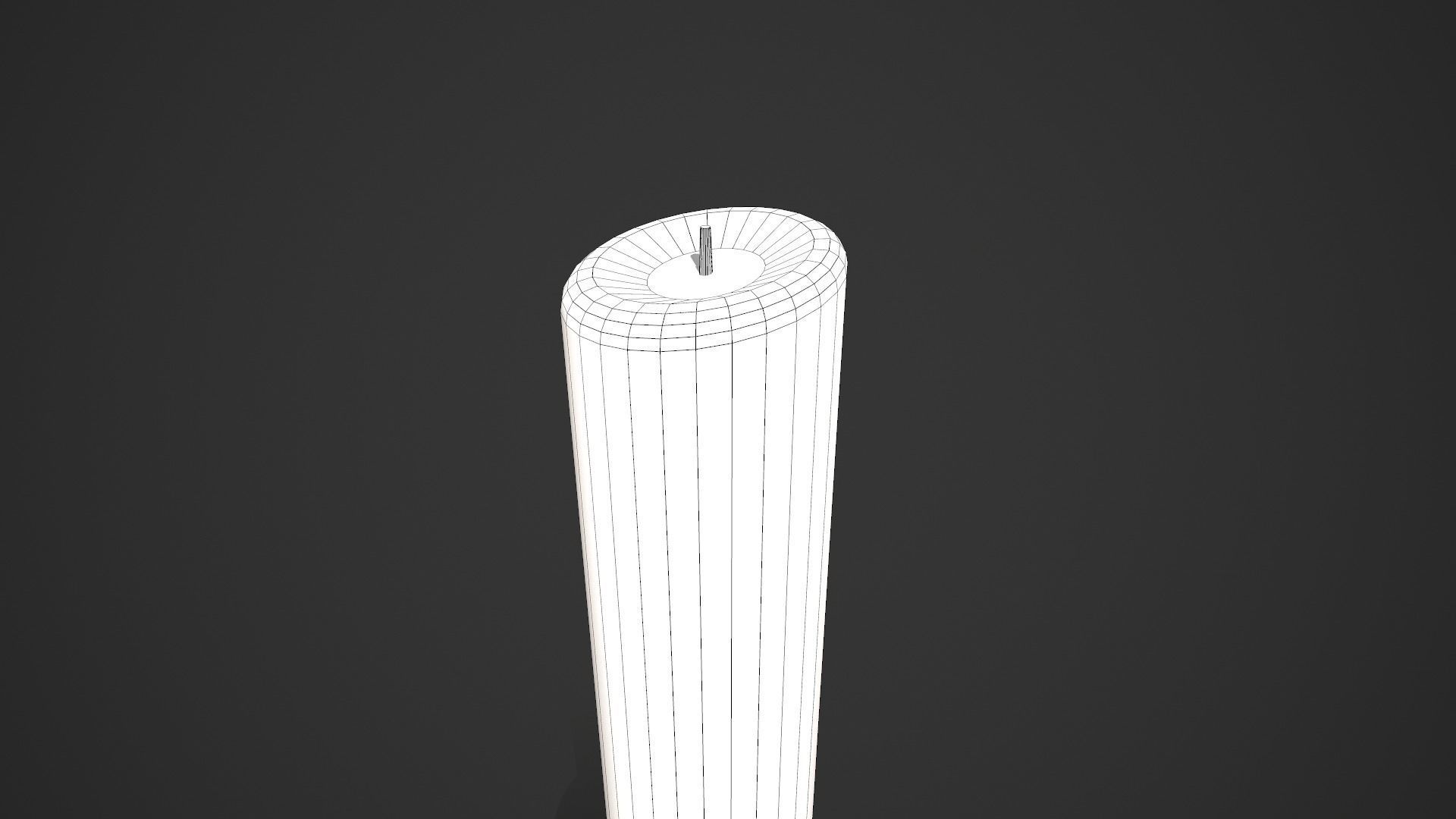 Candlestick Candle Low-poly 3D model_11
