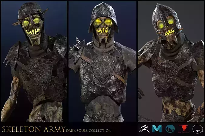Skeleton Army collection RIGGED 