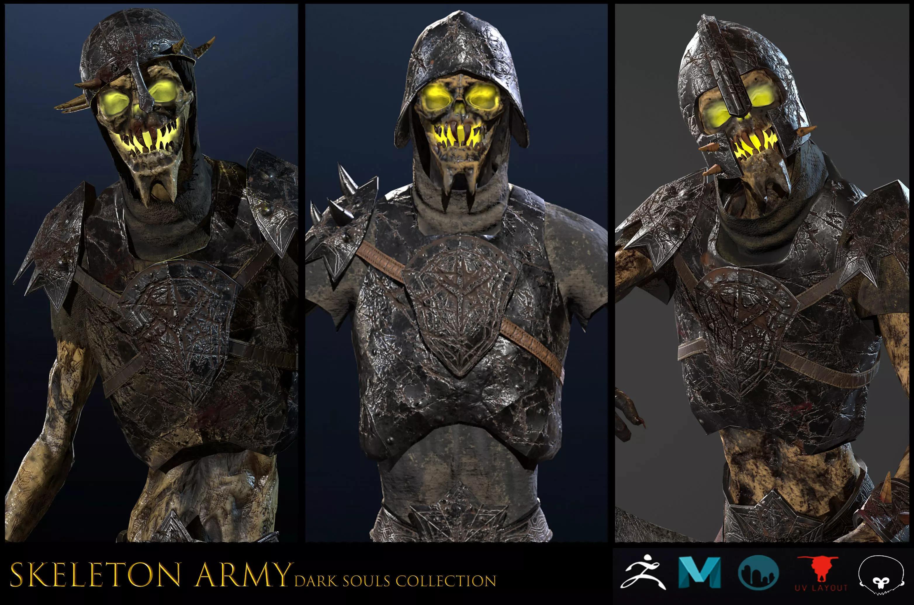 Skeleton Army collection RIGGED _0