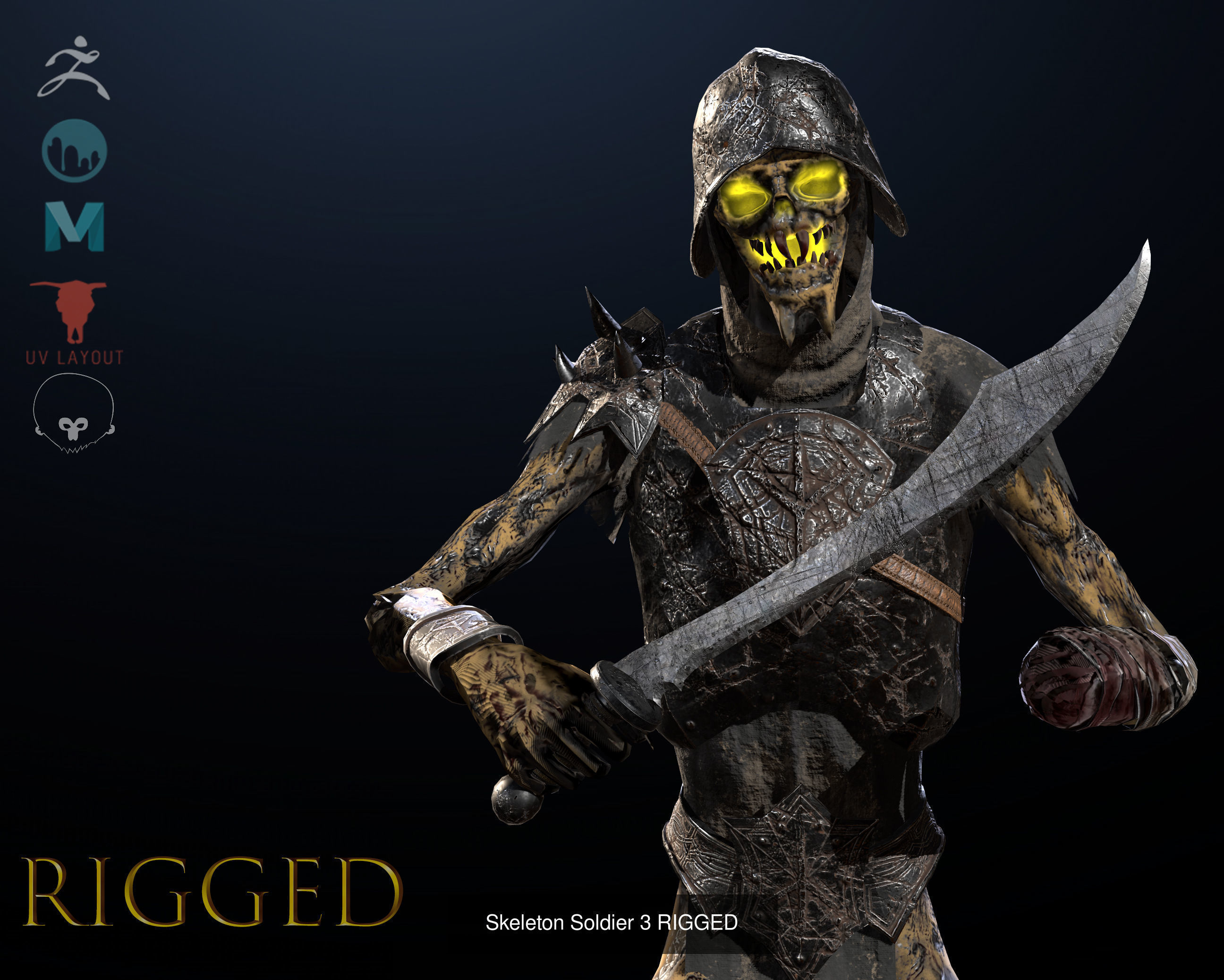 Skeleton Army collection RIGGED _10