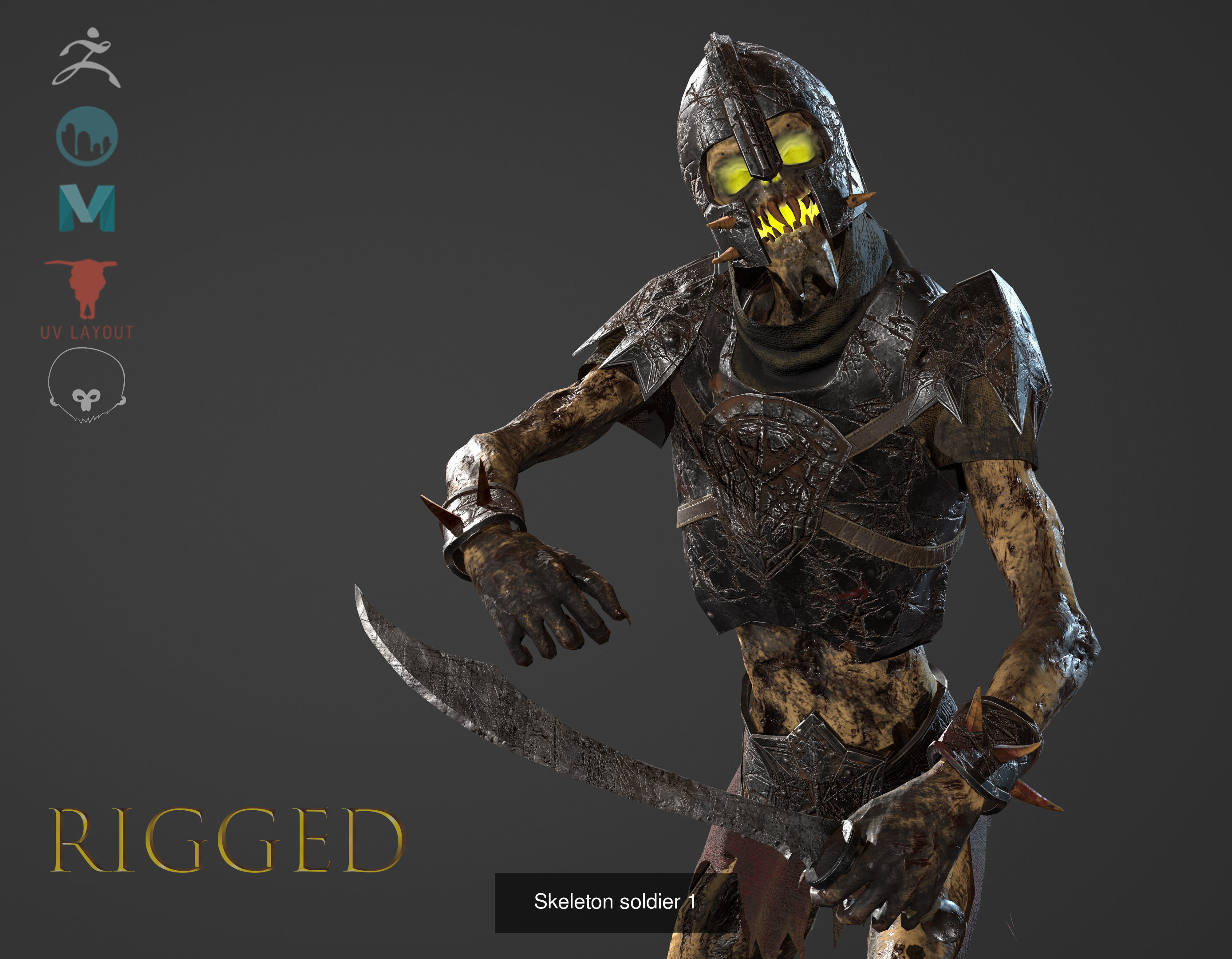 Skeleton Army collection RIGGED _8