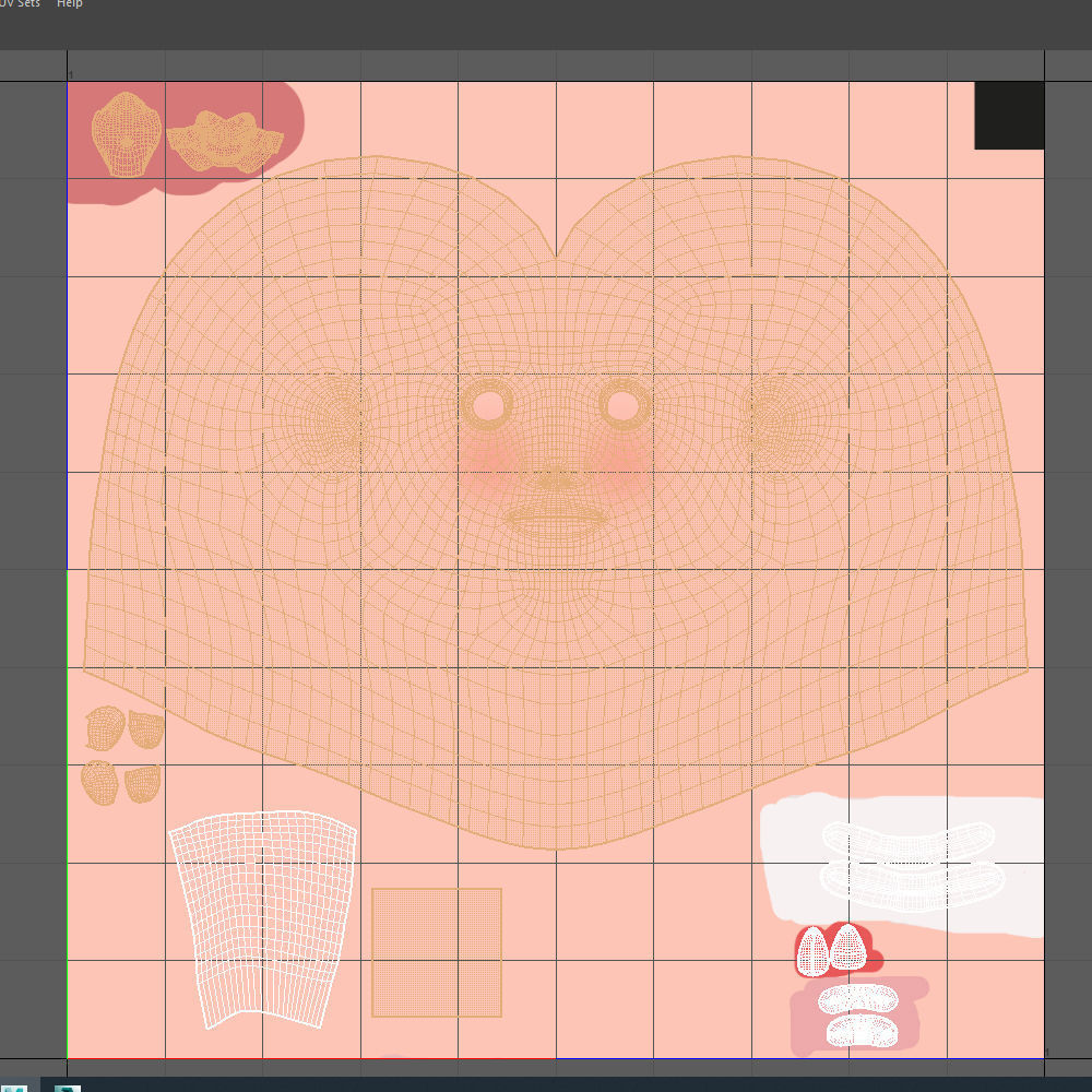 Worker Cartoon 02 3D model_17