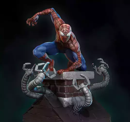 Spider man Statue 3D print model