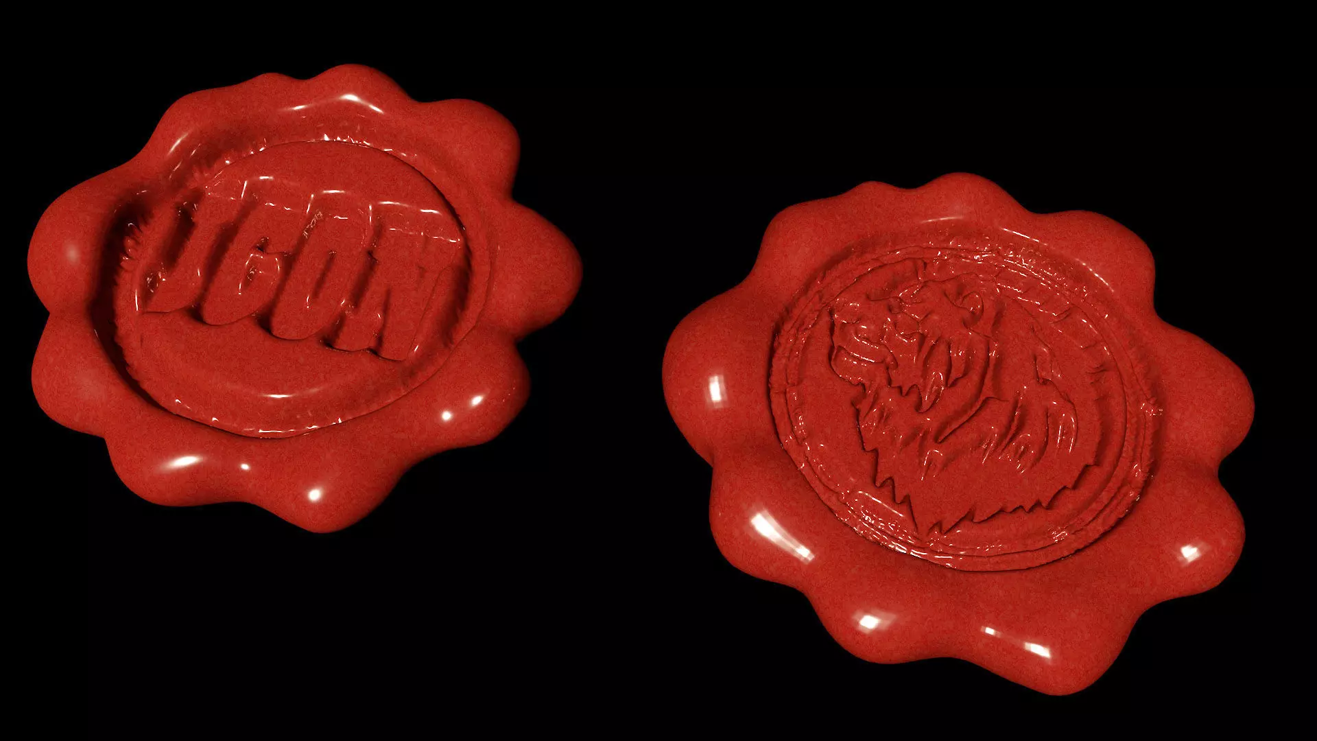 Wax Seal - adapt it for your logo 3D model_0