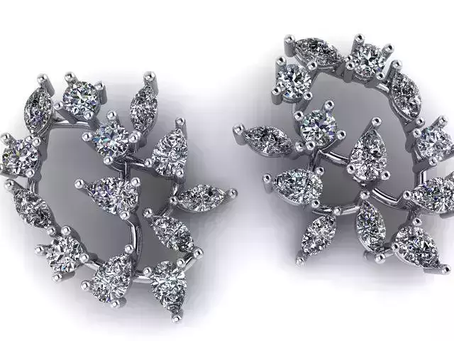 diamond earrings 124