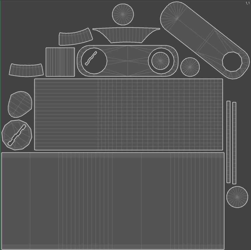 Election Vote box with Padlock and Envelope PBR Textures Low-poly 3D model_4