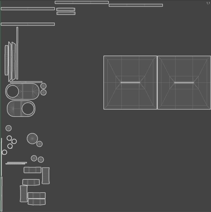 Election Vote box with Padlock and Envelope PBR Textures Low-poly 3D model_2
