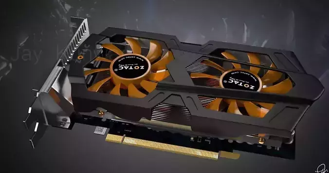 GTX 650 ti boost Graphic card 3D model