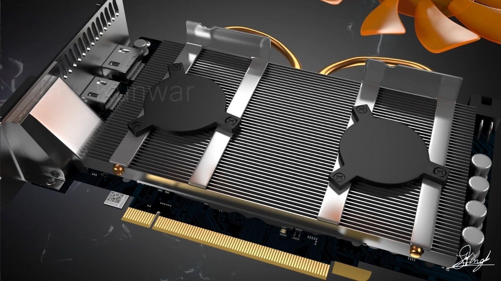 GTX 650 ti boost Graphic card 3D model_1
